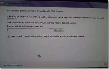 Fix 'We Couldn't Verify the Product Key' During Windows 8/8.1 Setup (Historical)