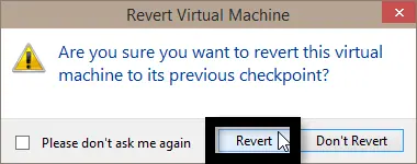 Windows 10 : How to restore a checkpoint