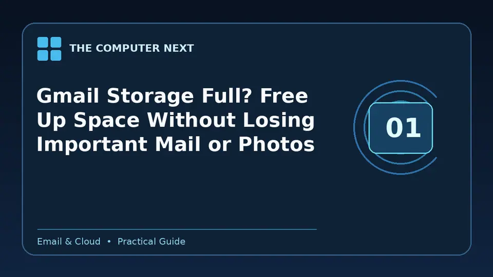 Gmail Storage Full? Free Up Space Without Losing Important Mail or Photos