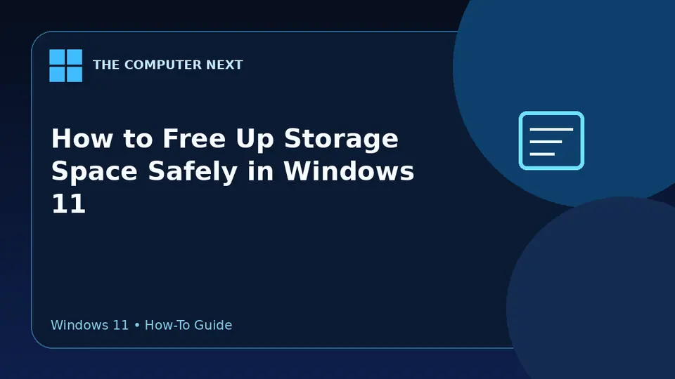 How to Free Up Storage Space Safely in Windows 11