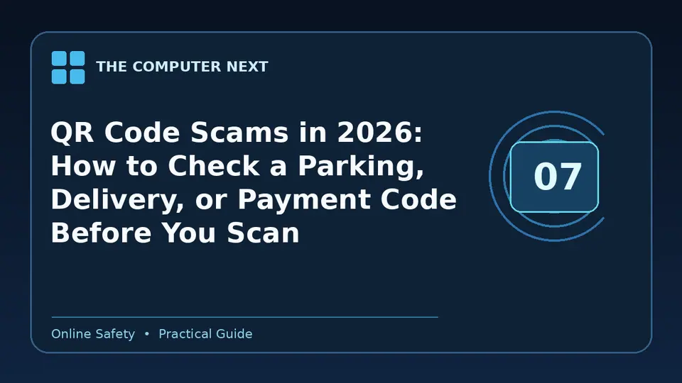 QR Code Scams in 2026: How to Check a Parking, Delivery, or Payment Code Before You Scan