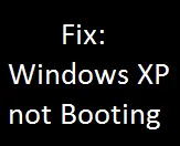 Windows XP Restarts After the Logo and Will Not Boot (Historical)