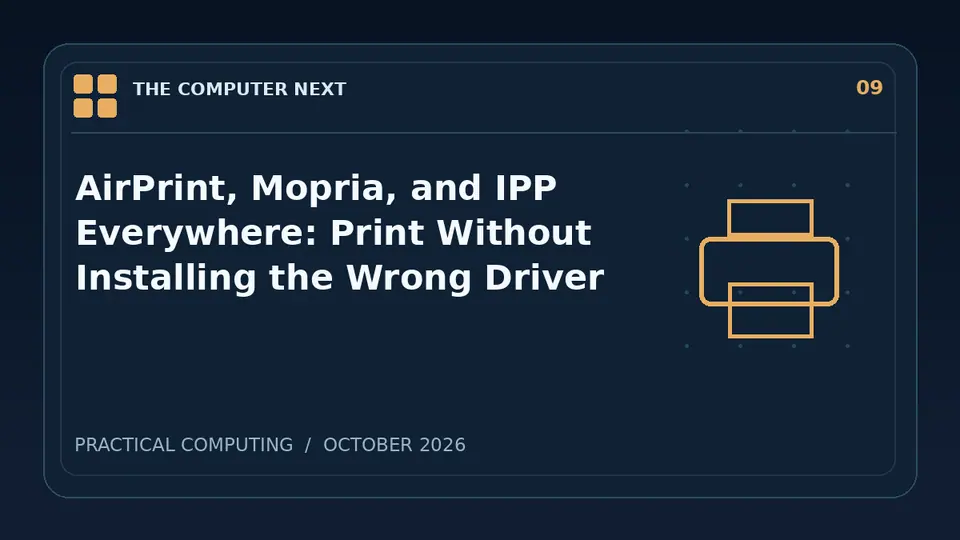 AirPrint, Mopria, and IPP Everywhere: Print Without Installing the Wrong Driver