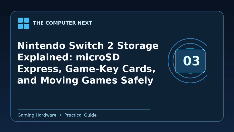 Nintendo Switch 2 Storage Explained: microSD Express, Game-Key Cards, and Moving Games Safely