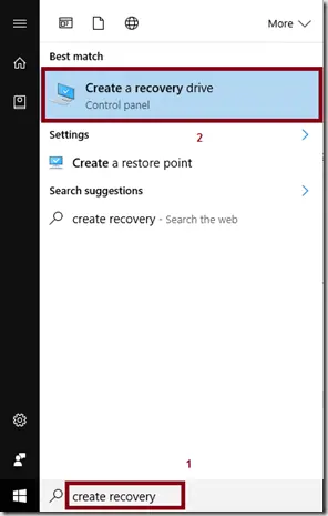 How to Create a Windows 10 Recovery USB