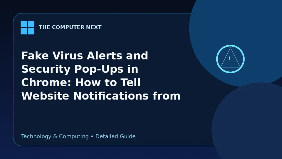 Fake Virus Alerts and Security Pop-Ups in Chrome: How to Tell Website Notifications from Malware