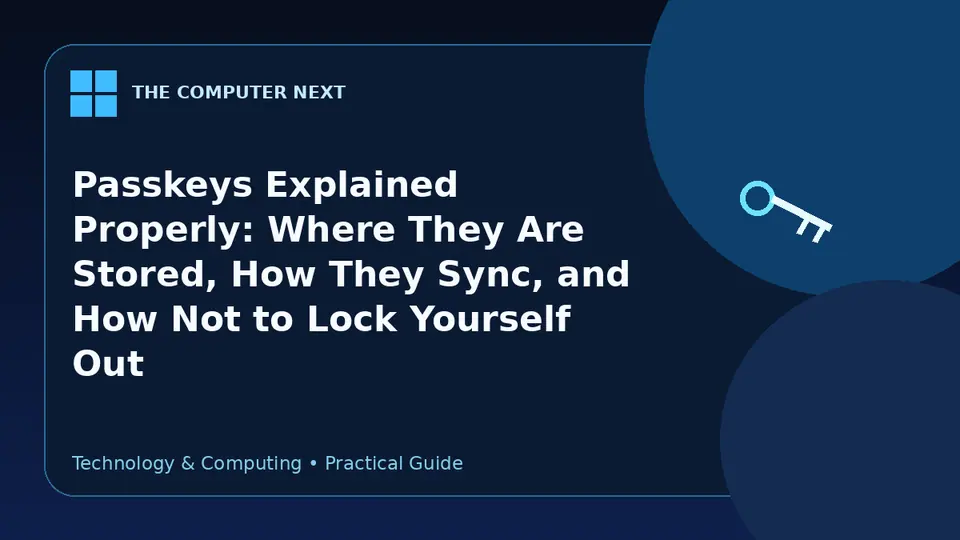 Passkeys Explained Properly: Where They Are Stored, How They Sync, and How Not to Lock Yourself Out