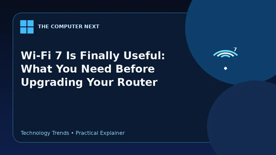 Wi-Fi 7 Is Finally Useful: What You Need Before Upgrading Your Router