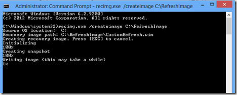 Create a Custom Refresh Image in Windows 8 with Recimg (Historical)