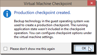 Windows 10 : How to create a checkpoint